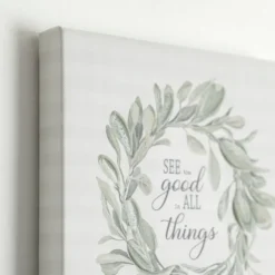 Kirkland's Home See Good In All Things Canvas Art Print- Wall Quotes & Signs