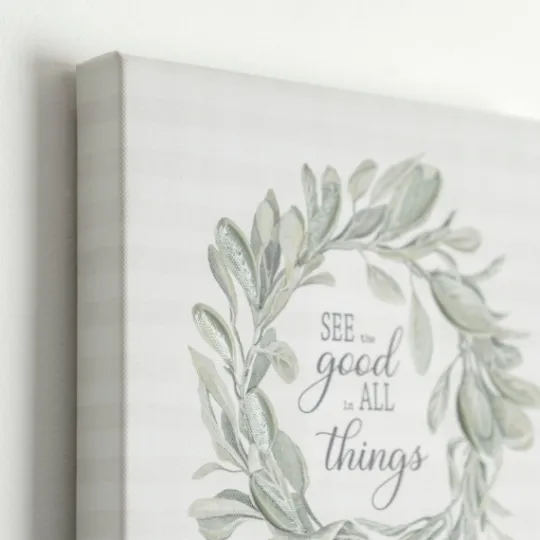 Kirkland's Home See Good In All Things Canvas Art Print- Wall Quotes & Signs