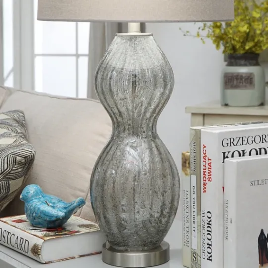 Kirkland's Home Seeded Hourglass Table Lamp- Table Lamps