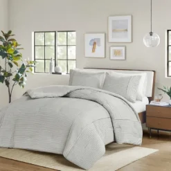 Kirkland's Home Seersucker 3-Pc. Cali King Comforter Set- Comforters