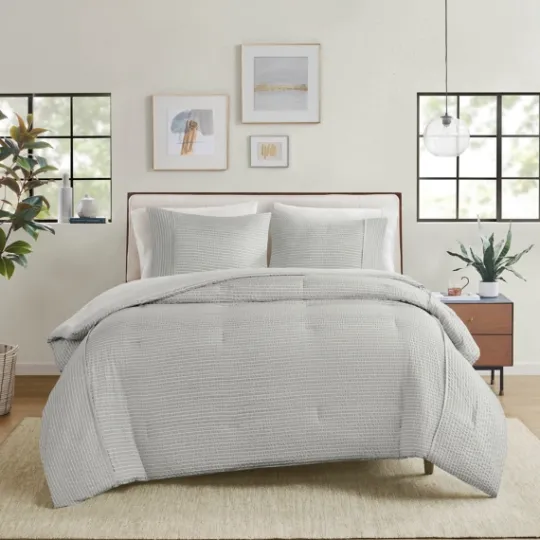 Kirkland's Home Seersucker 3-Pc. Cali King Comforter Set- Comforters