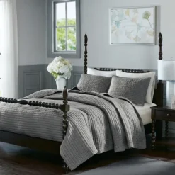Kirkland's Home Serene Quilted 3-Pc. King Coverlet Set- Bedspreads & Coverlets