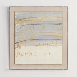 Kirkland's Home Serenity Blue I Shadowbox Art Print- Framed Art