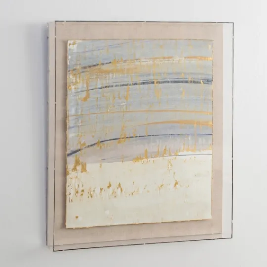 Kirkland's Home Serenity Blue I Shadowbox Art Print- Framed Art