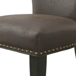 Kirkland's Home Sevana Faux Leather Dining Chairs, Set Of 2- Dining Chairs