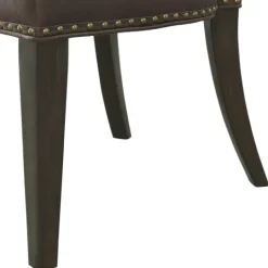 Kirkland's Home Sevana Faux Leather Dining Chairs, Set Of 2- Dining Chairs