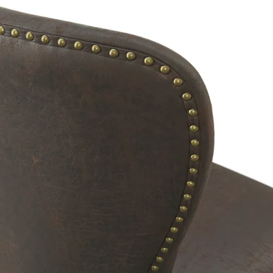 Kirkland's Home Sevana Faux Leather Dining Chairs, Set Of 2- Dining Chairs