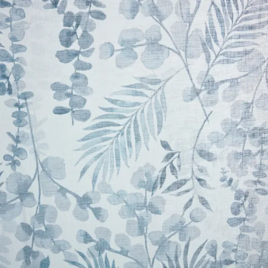 Kirkland's Home Sheer Blue Botanical Curtain Panel Set, 95 In.- Curtains & Drapes