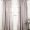 Kirkland's Home Sheer Dark Linen Curtain Panel, 108 In.- Curtains & Drapes