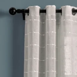 Kirkland's Home Sheer Textured Curtain Panel Set, 84 In.- Curtains & Drapes