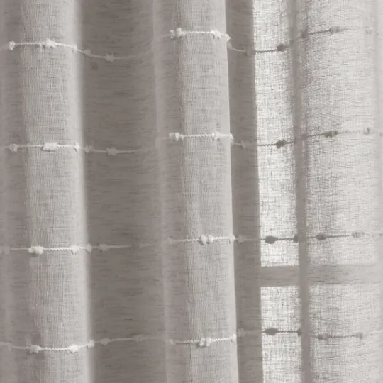 Kirkland's Home Sheer Textured Curtain Panel Set, 84 In.- Curtains & Drapes
