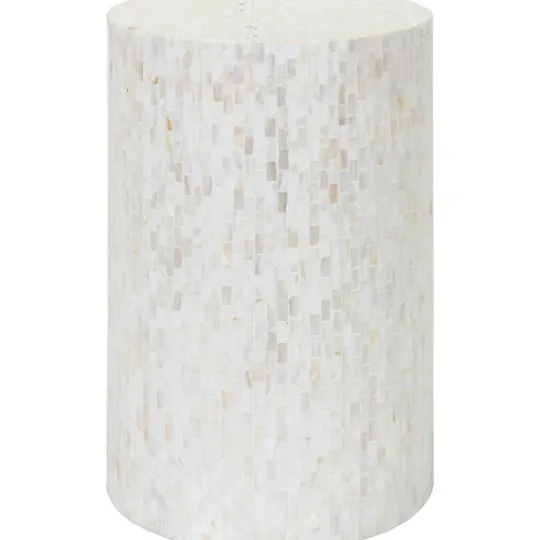 Kirkland's Home Shell Cylinder Frame Accent Table- Accent & End Tables
