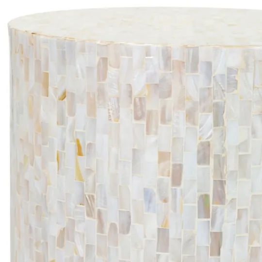 Kirkland's Home Shell Cylinder Frame Accent Table- Accent & End Tables