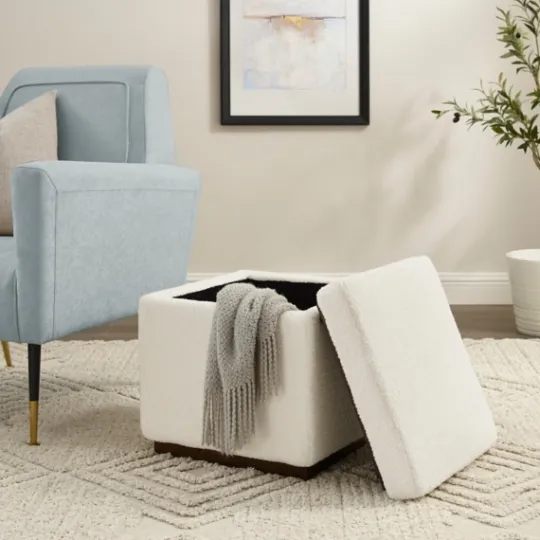 Kirkland's Home Sherpa Cube Storage Ottoman- Benches & Ottomans
