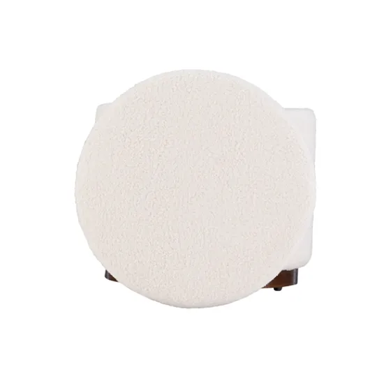 Kirkland's Home Sherpa Upholstered Storage Ottoman- Benches & Ottomans