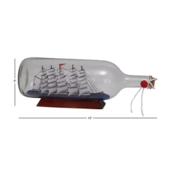 Kirkland's Home Ship In A Bottle Figurine- Statues & Figurines