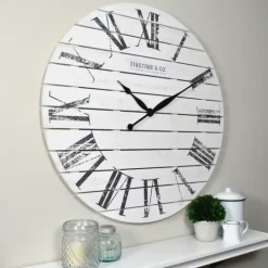 Kirkland's Home Shiplap Coastal Wall Clock, 29 In.- Clocks