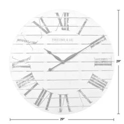 Kirkland's Home Shiplap Coastal Wall Clock, 29 In.- Clocks