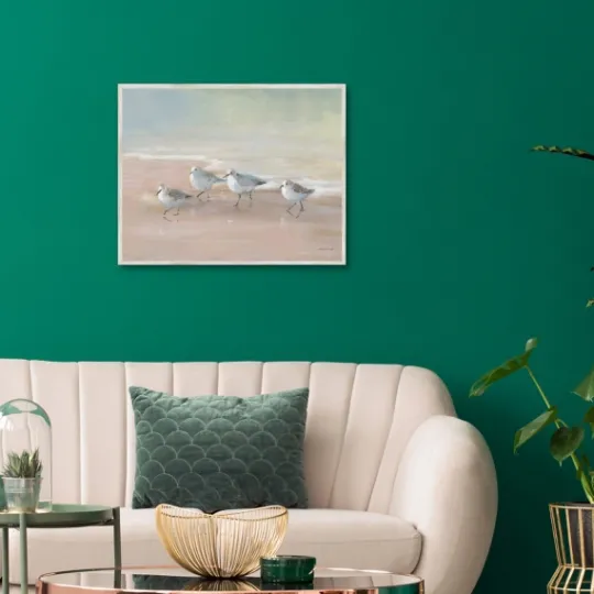 Kirkland's Home Shorebirds On The Sand Framed Canvas Art Print- Canvas Art