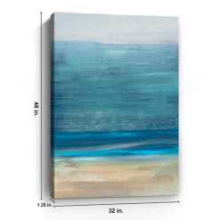 Kirkland's Home Shoreline Brushstrokes Canvas Art Print, 32X48 In.- Canvas Art