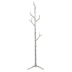 Kirkland's Home Silver Aluminum Tree Branch Coat Rack- Entryway Furniture