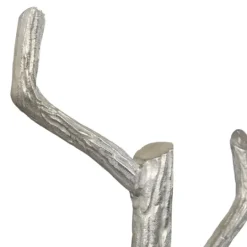Kirkland's Home Silver Aluminum Tree Branch Coat Rack- Entryway Furniture