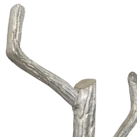 Kirkland's Home Silver Aluminum Tree Branch Coat Rack- Entryway Furniture