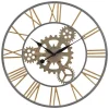 Kirkland's Home Silver And Gold Benton Gears Wall Clock- Clocks