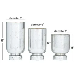 Kirkland's Home Silver And Golden Goblet 3-Pc. Candle Holder Set- Candle Holders