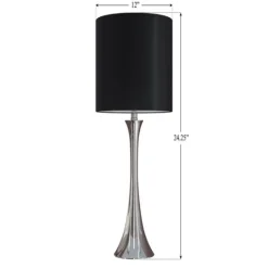 Kirkland's Home Silver And Tapered Table Lamps, Set Of 2- Table Lamps