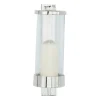 Kirkland's Home Silver Assymetrical Modern Sconce- Sconces