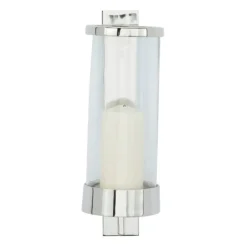 Kirkland's Home Silver Assymetrical Modern Sconce- Sconces