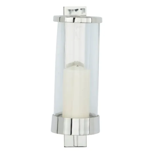 Kirkland's Home Silver Assymetrical Modern Sconce- Sconces