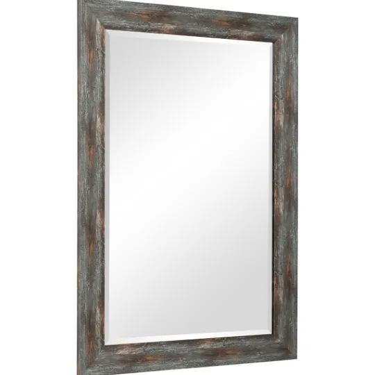 Kirkland's Home Silver Burnished Framed Mirror- Framed Mirrors