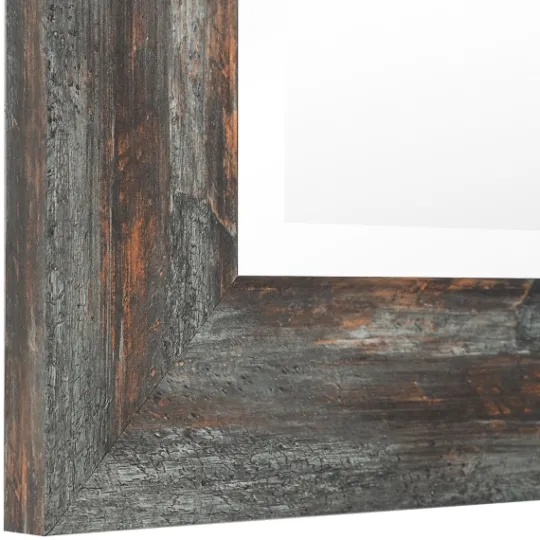 Kirkland's Home Silver Burnished Framed Mirror- Framed Mirrors
