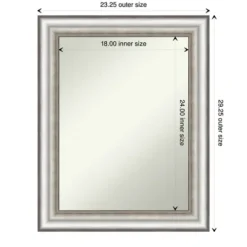 Kirkland's Home Silver Embossed Frame Wall Mirror- Decorative Mirrors