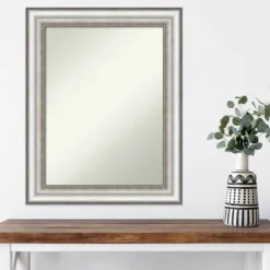 Kirkland's Home Silver Embossed Frame Wall Mirror- Decorative Mirrors