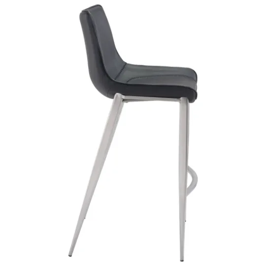 Kirkland's Home Silver Faux Leather Bar Stools, Set Of 2- Bar Stools & Counter Height Stools
