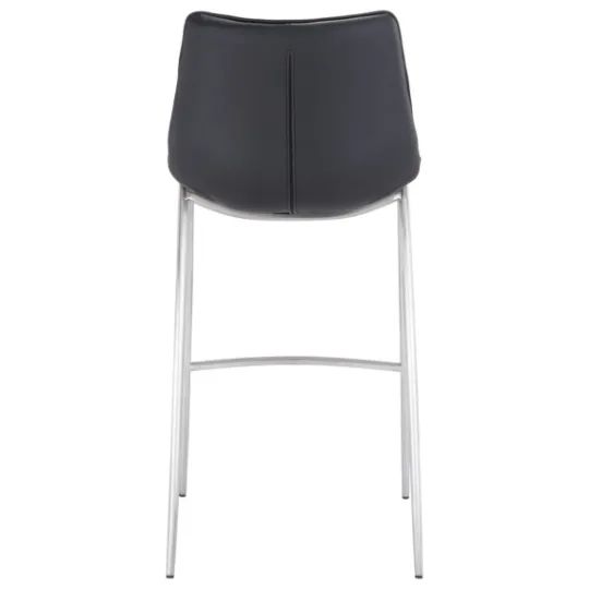 Kirkland's Home Silver Faux Leather Bar Stools, Set Of 2- Bar Stools & Counter Height Stools