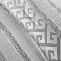 Kirkland's Home Silver Geometric Stripes 7-Pc. King Comforter Set- Comforters