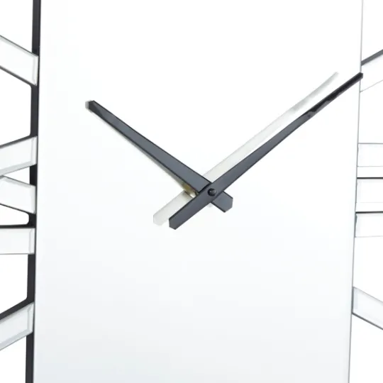 Kirkland's Home Silver Glass Frame Wall Clock- Clocks