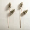Kirkland's Home Silver Glittery Pinecone Floral Stem, Set Of 2- Stems & Bouquets