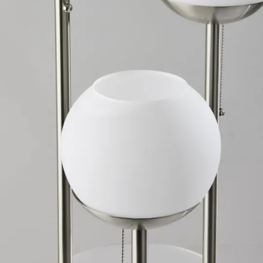 Kirkland's Home Silver Globe 3-Light Shelf Floor Lamp- Floor Lamps