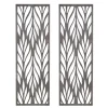 Kirkland's Home Silver Madison Park Florian Wall Plaques, Set Of 2- Wall Plaques