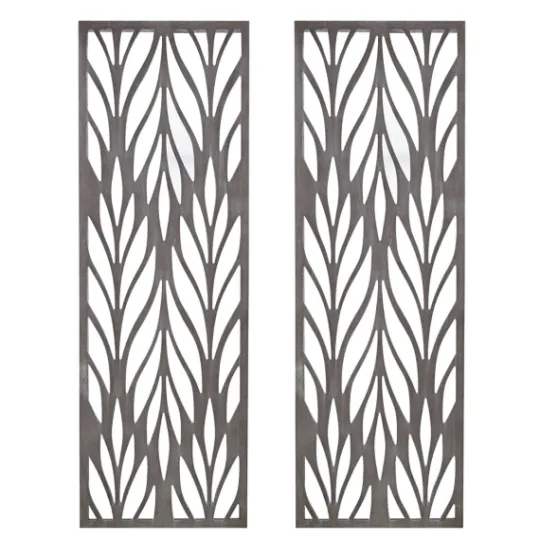 Kirkland's Home Silver Madison Park Florian Wall Plaques, Set Of 2- Wall Plaques