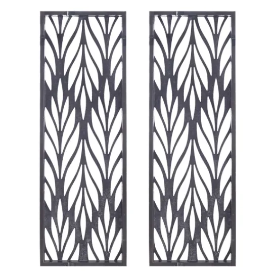 Kirkland's Home Silver Madison Park Florian Wall Plaques, Set Of 2- Wall Plaques