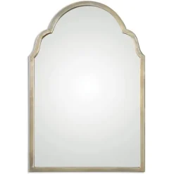 Kirkland's Home Silver Metal Arched Mirror- Framed Mirrors