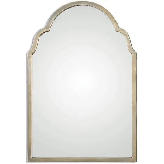 Kirkland's Home Silver Metal Arched Mirror- Framed Mirrors