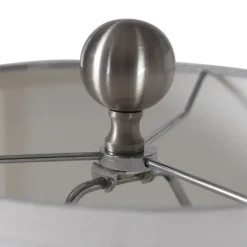Kirkland's Home Silver Metal Globe Buffet Lamp- Buffet Lamps