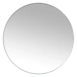 Kirkland's Home Silver Metal Linear Round Mirror, 30 In.- Decorative Mirrors